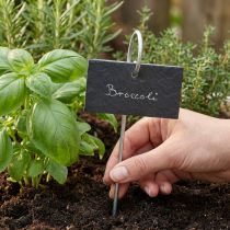 tételeket Natural Slate Slabs Plug Plant Signs Black 25cm