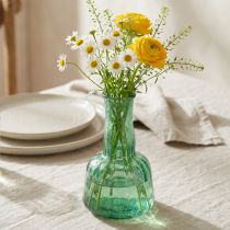 tételeket Mini üvegváza virágváza zöld Ø8,5cm H15cm