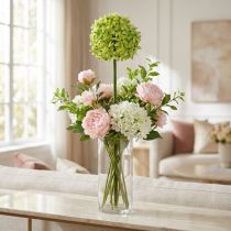 tételeket Díszhagyma Allium, selyemvirág, műgömb póréhagyma zöld Ø20cm L72cm