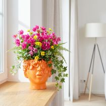 tételeket Növényfej Ültető Bust Narancssárga cserep 13,5×13×14 cm