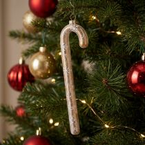 tételeket Üveg cukorpálcás dísz, nosztalgikus karácsonyfadísz, 22cm