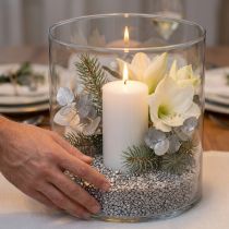 tételeket Dekoratív granulátum ezüst díszkövek 2mm - 3mm 2kg
