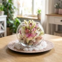 tételeket Golyós váza üveg virágváza kerek üvegdísz H11cm Ø15cm