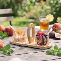tételeket Tapas szett motívumos őszibarack asztaldísz nyár 23×9×10,5cm