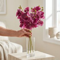 tételeket Mesterséges orchideák lila művirágok mint igazi 56cm 3 db