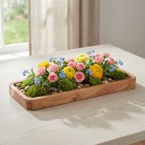 tételeket Dekoratív hosszúkás tálca, akácfa, natúr felületkezelés, 40×15 cm