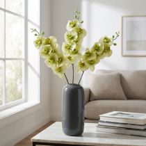 tételeket Orchidea mesterséges sárga zöld Phalaenopsis L83cm