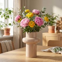 tételeket Virágváza fém barna cappuccino zománc Ø17cm M23cm