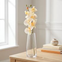 tételeket Mesterséges orchidea krém narancssárga Phalaenopsis 78cm