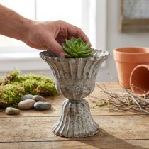 tételeket Csésze szürke antik megjelenés Ø12cm H13,5cm