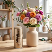 tételeket Spray festék, lakkspray, bézs Montana Gold Latte Matt, 400ml