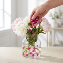 tételeket Dekoratív gyöngyök Ø2cm rózsaszín 12 db