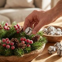 tételeket Ciprustobozok 3cm Fehérre meszelt 500g