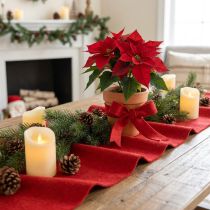 tételeket Filc szalag piros gyapjú szalag díszítő szalag W7/15cm L1m/1m 2 db