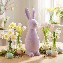 tételeket Húsvéti nyuszi dekoráció álló nyúl – 2. választás – bolyhos lila H47cm