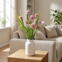 tételeket Művirág gömbvirág allium díszhagyma műrózsaszín 45cm