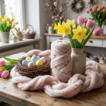 tételeket Lunte Wool Lunte színtartó natúr gyapjúból, színes 10m