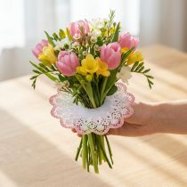 tételeket Biedermeier mandzsetta batikolt Ø24cm 25 db