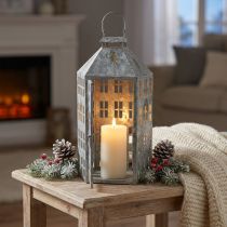 tételeket Vintage dekoratív lámpás fém világítóház Shabby Chic H41,5cm