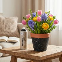 tételeket Festék spray hatású spray gránit festék Montana Black 400ml