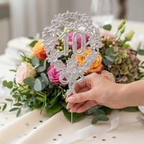 tételeket Jubileumi szám 10 ezüst Ø8cm 10db