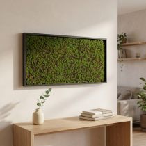 tételeket Fali moha zöld keretben 60x30cm Mohából készült fali dekoráció