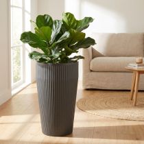 tételeket Műanyag virágtartó, antracit színű, Ø28cm, magasság46.5cm