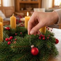 tételeket Piros gyöngyházfejű dísztűk virágkötőknek, Ø4mm, 40mm, 150 darab
