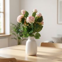tételeket Artificial Roses Pink Artificial Roses Dry Look 53cm 3db