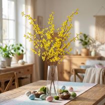 tételeket Mesterséges Forsythia Dekoratív Ágak Húsvétra Sárga 138cm