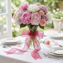 tételeket Sifon szalag organza szalag dekorációs szalag organza lila 40mm 20m