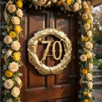 tételeket Jubileumi szám 70 arany Ø40cm