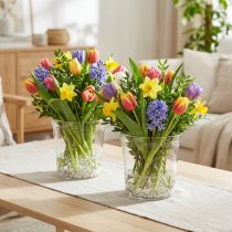 tételeket Virágültető üveg átlátszó kúpos Ø12cm H12,5cm 2db