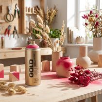 tételeket Málna színű festékspray felületekre és dekorációra Montana Gold Red 400ml