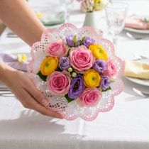 tételeket Biedermeier mandzsetta batikolt Ø27cm 25 db