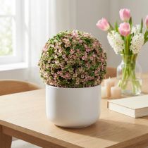 tételeket Díszgömb rózsaszín zöld művirág labda Ø18cm 1 db