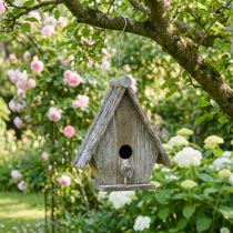 tételeket Dekoratív madárház akasztható Birdhouse Deco Grey H22cm