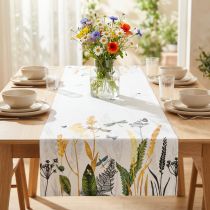 tételeket Asztali futó nyári asztali futó réti nyári fehér 40x150cm