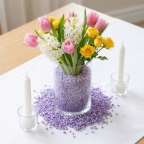 tételeket Dekoratív granulátum lila díszkövek lila 2mm - 3mm 2kg