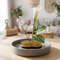 tételeket Hedgehog Kenzan Sun Moon Ikebana 110×65mm