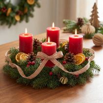tételeket Juta szalag díszítő szalag natúr vörös szövésű W12mm L10m