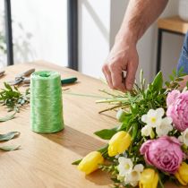 tételeket Kötés raffia zöld világoszöld mesterséges raffia virágos raffia W5mm L800m