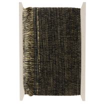 tételeket Fekete és arany rojtos szegély 4 cm x 25 m - Ideális koszorúdíszítéshez, gyászszalagnak és vintage kiegészítőknek