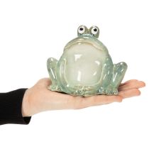 tételeket Kerámia béka díszfigura, részletgazdag kidolgozás, bájos ajándékötlet, 13cm