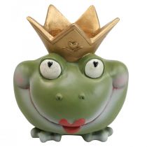 Frog King Deco váza Kerti dekorációs békaváza 21×17,5×23cm