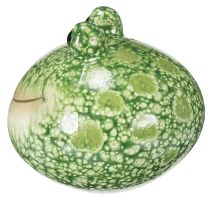 tételeket Dekoratív békafigura játékos otthoni és kerti dekorációhoz, zöld, 11 cm, 2 darab