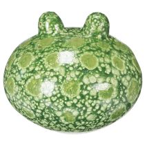 tételeket Dekoratív békafigura játékos otthoni és kerti dekorációhoz, zöld, 11 cm, 2 darab