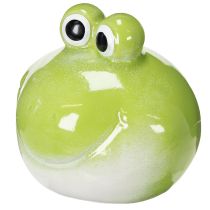tételeket Béka díszfigura, aranyos kerámia figura nappali asztaldíszre, 18cm