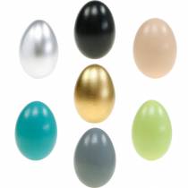 Libatojás fújt tojás Húsvéti dekoráció többféle színben 12 db