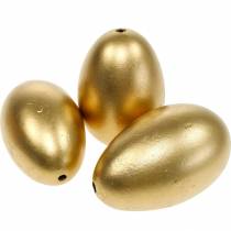 tételeket Libatojás Golden Blown Eggs Húsvéti dekoráció 12db